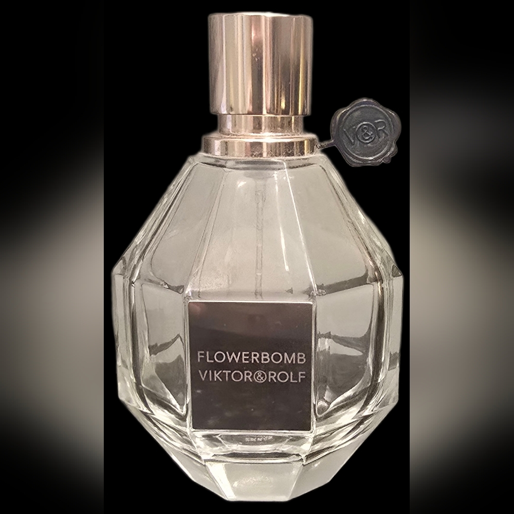 EMPTY Viktor & Rolf Flowerbomb Eau De Parfum Perfume Bottle 3.4 fl oz Size